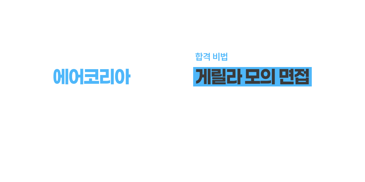 에어코리아 실전핏! 게릴라 모의 면접